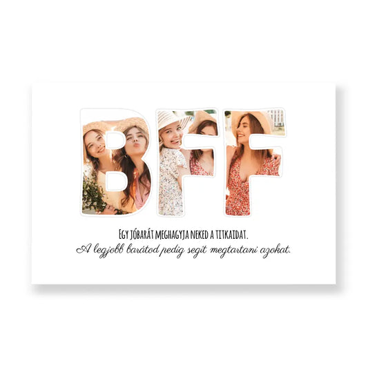 Best Friends Forever vászonkép - BFF 3 képes