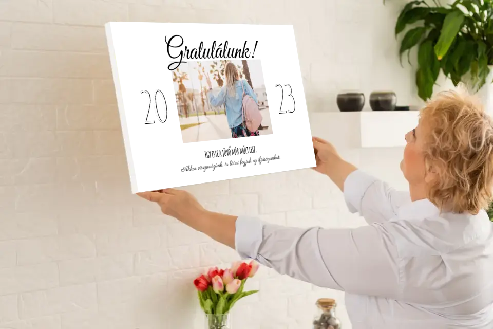 Ballagási ajándék vászonkép - 1 képes