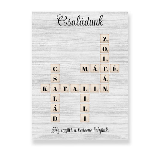 Családi scrabble - Szókirakó 1