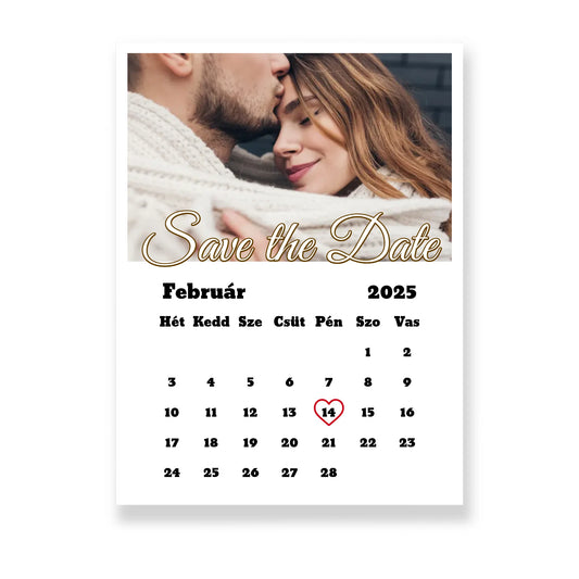 Save the date vászonkép