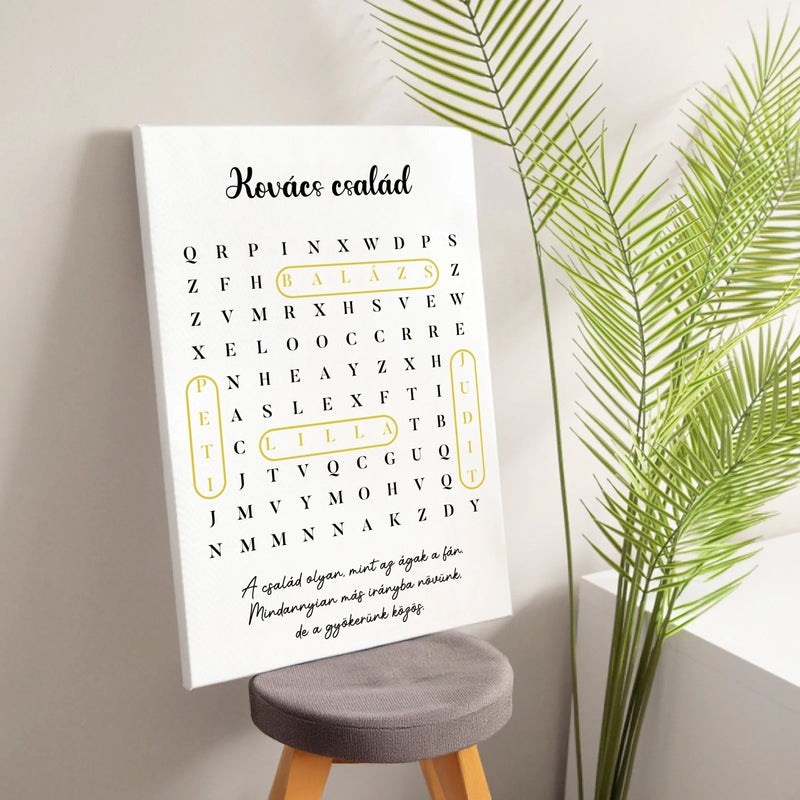 Álló tájolású egyedi vászonkép