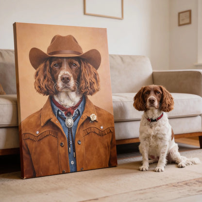 cowboy_kisallatportre_mellette_a_kutya