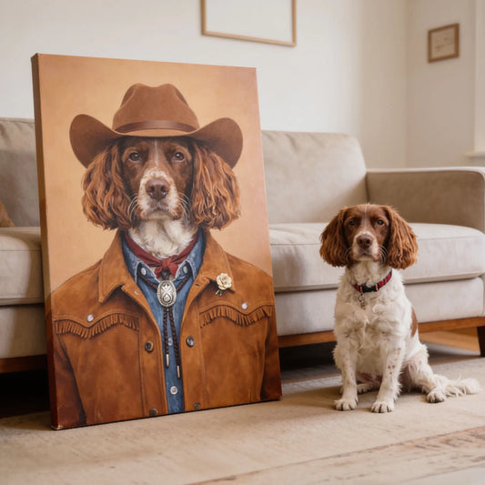 cowboy_kisallatportre_mellette_a_kutya
