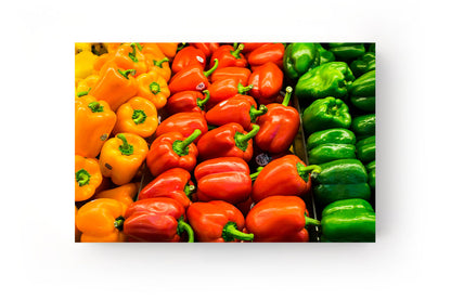Színes kaliforniai paprika vászonkép
