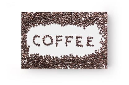 COFFEE felirat kávészemekből vászonkép