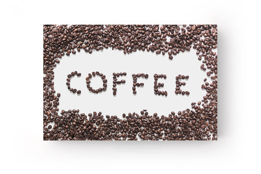 COFFEE felirat kávészemekből vászonkép