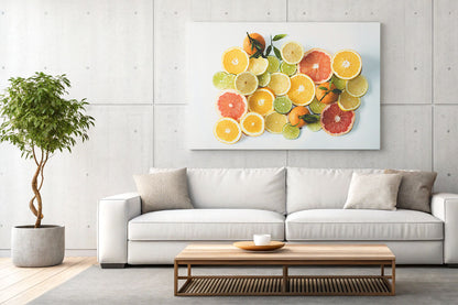 Citrom, grapefruit, lime, narancs falikép
