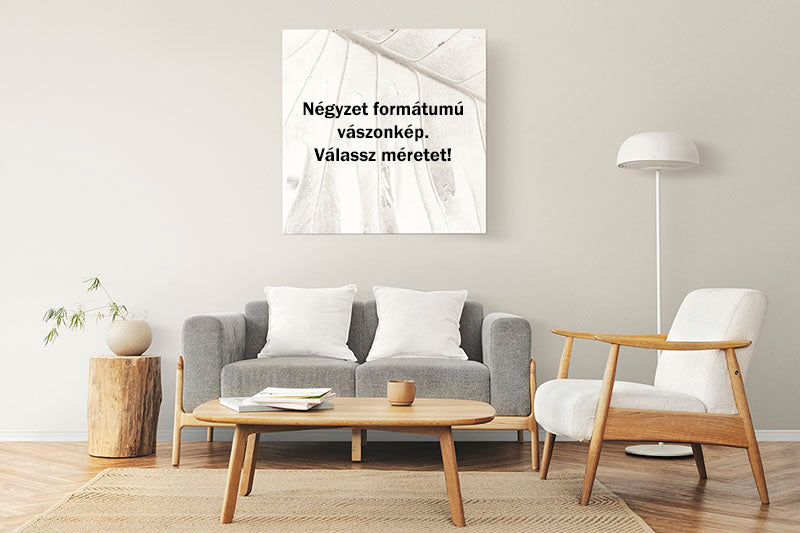Négyzet alakú vászonkép saját fotóból